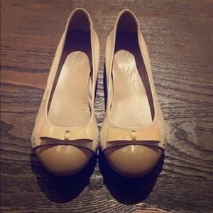 Cole haan cream flats tali bow ballet flats